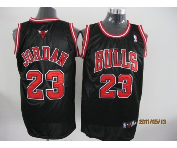 nba chicago bulls #23 jordan black[red number]滑