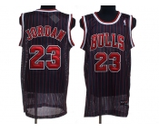 nba chicago bulls #23 jordan black(red stripe)