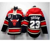 nba chicago bulls #23 jordan red-black[pullover hooded sweatshirt]