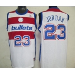 nba chicago bulls #23 jordan white,red(blue number)fans edition