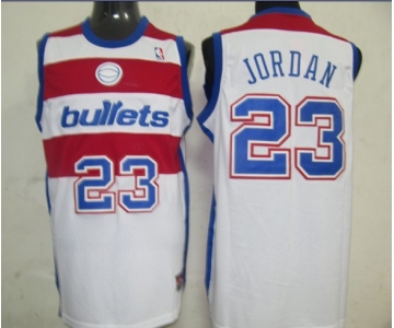 nba chicago bulls #23 jordan white,red(blue number)fans edition