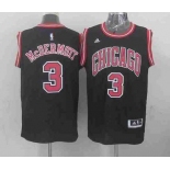 nba chicago bulls #3 mcdermott black