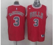 nba chicago bulls #3 mcdermott red