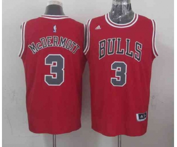 nba chicago bulls #3 mcdermott red