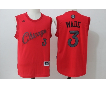 nba chicago bulls #3 wade red[2016 Christmas edition]