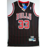 nba chicago bulls #33 pippen black[red strip]