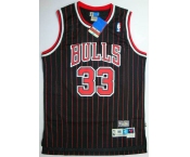 nba chicago bulls #33 pippen black[red strip]