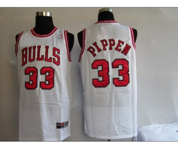 nba chicago bulls #33 pippen white