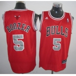 nba chicago bulls #5 boozer red[grey number][2011  revolution 30]