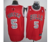 nba chicago bulls #5 boozer red[grey number][2011  revolution 30]