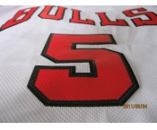 nba chicago bulls #5 boozer white[2011  revolution 30]