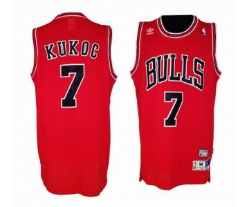 nba chicago bulls #7 kukoc red