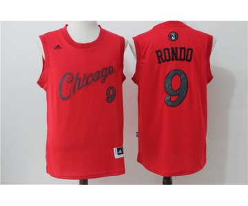 nba chicago bulls #9 rondo red[2016 Christmas edition]