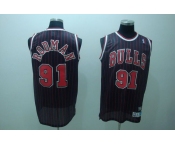 nba chicago bulls #91 rodman black strip(fans edition)