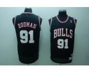 nba chicago bulls #91 rodman black(fans edition)