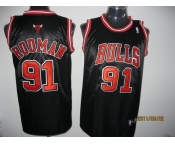 nba chicago bulls #91 rodman black[red number]