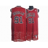 nba chicago bulls #91 rodman red