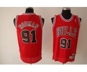 nba chicago bulls #91 rodman red(fans edition)