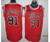 nba chicago bulls #91 rodman red[nba finals]