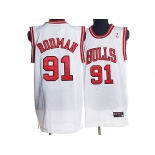 nba chicago bulls #91 rodman white