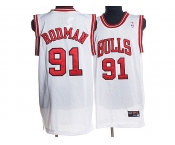 nba chicago bulls #91 rodman white