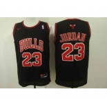 nba jersey chicago bulls #23 jordan black[Nike Logo]