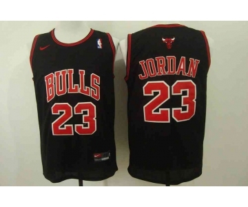 nba jersey chicago bulls #23 jordan black[Nike Logo]