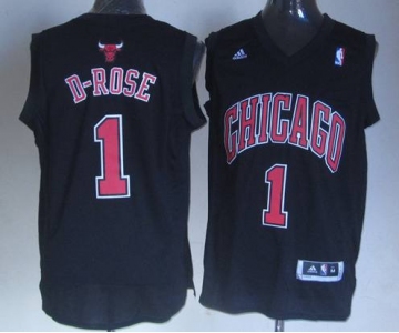 nba jerseys chicago bulls #1 d-rose black[revolution 30 swingman][d-rose]