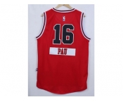 nba jerseys  chicago bulls #16 pau red[2014 christmas edition]