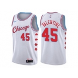 Women Nike Chicago Bulls #45 Denzel Valentine Swingman White NBA Jersey - City Edition