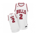 Women's Adidas Chicago Bulls #2 Jerian Grant Swingman White Home NBA Jersey