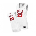 Women's Adidas Chicago Bulls #23 Michael Jordan Authentic White Home NBA Jersey