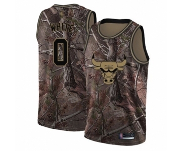 Women's Chicago Bulls #0 Coby White Swingman Camo Realtree Collection Basketball Jersey