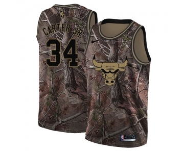 Women's Nike Chicago Bulls #34 Wendell Carter Jr. Swingman Camo Realtree Collection NBA Jersey