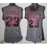 women nba chicago bulls #23 jordan grey[static fashion swingman]