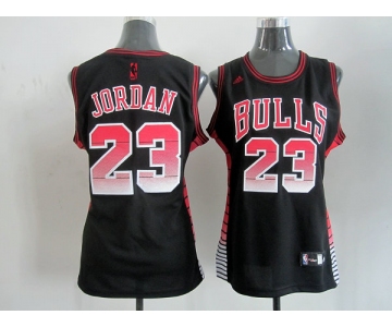 women nba jerseys chicago bulls #23 jordan black[limited edition]