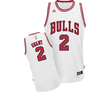 Youth Adidas Chicago Bulls #2 Jerian Grant Swingman White Home NBA Jersey