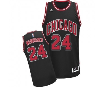 Youth Adidas Chicago Bulls #24 Lauri Markkanen Swingman Black Alternate NBA Jersey