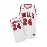 Youth Adidas Chicago Bulls #24 Lauri Markkanen Swingman White Home NBA Jersey