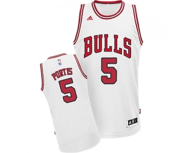 Youth Adidas Chicago Bulls #5 Bobby Portis Swingman White Home NBA Jersey