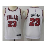 Youth Nike Chicago Bulls #23 Michael Jordan White NBA Swingman Jersey