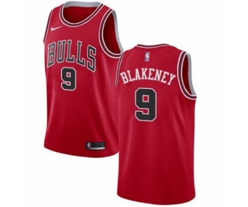 Youth Nike Chicago Bulls #9 Antonio Blakeney Swingman Red NBA Jersey - Icon Edition