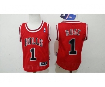 babywear nba jerseys chicago bulls #1 rose red