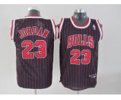 youth nba chicago bulls #23 jordan black(red stripe)