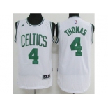 Boston Celtics #4 Isaiah Thomas White Stitched NBA Jersey