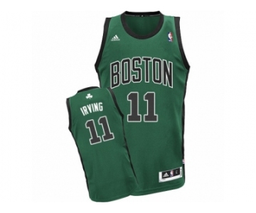 Men Adidas Boston Celtics #11 Kyrie Irving Swingman Green(Black No.) Alternate NBA Jersey