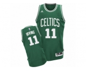 Men Adidas Boston Celtics #11 Kyrie Irving Swingman Green(White No.) Road NBA Jersey