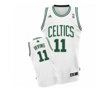 Men Adidas Boston Celtics #11 Kyrie Irving Swingman White Home NBA Jersey