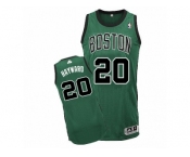 Men Adidas Boston Celtics #20 Gordon Hayward Authentic Green(Black No.) Alternate NBA Jersey