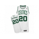 Men Adidas Boston Celtics #20 Gordon Hayward Authentic White Home NBA Jersey